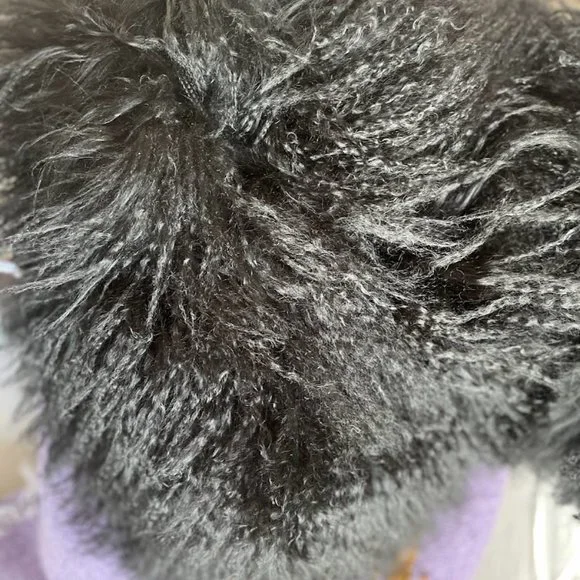 Black Tibeten Sheep Fur Legwarmers